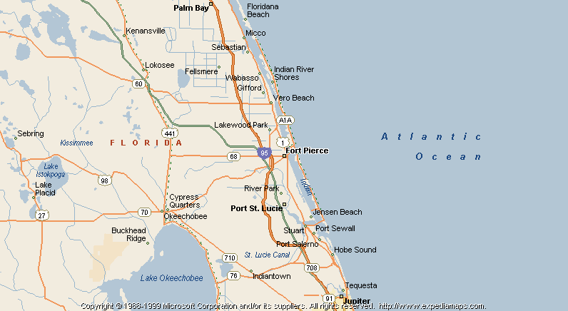 Map of Fort Pierce